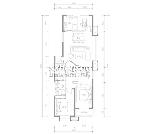 四室兩廳兩衛 146㎡